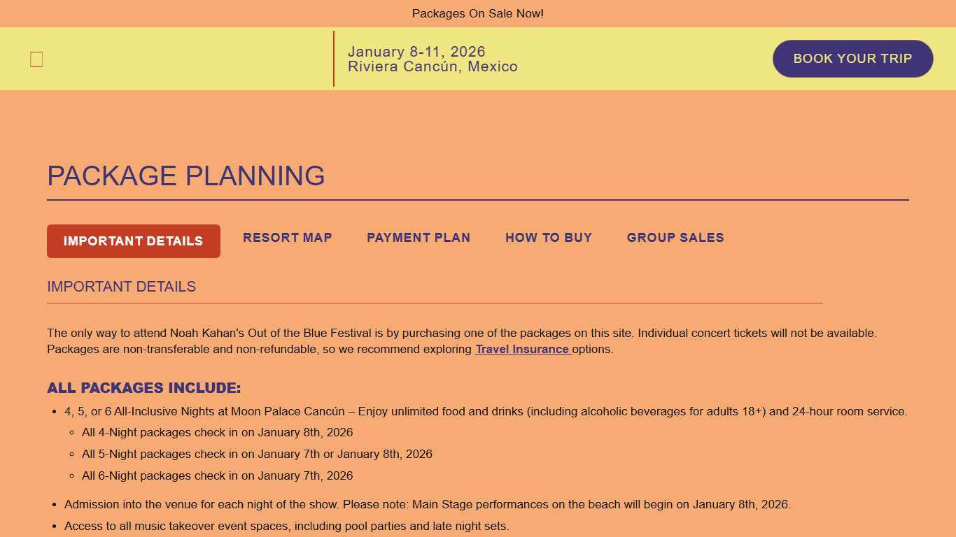 Out of the Blue 2026 - Plan